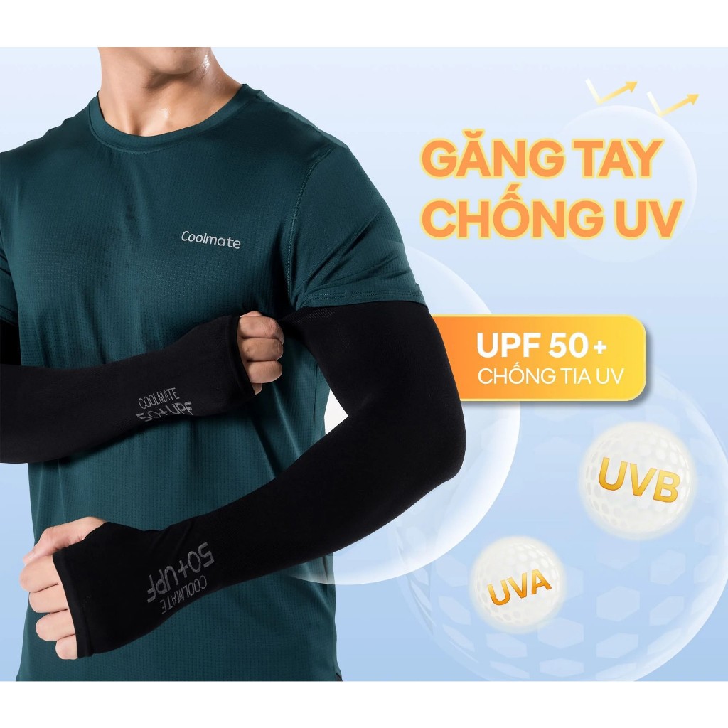 [MUA 2 GIẢM 5%]Set phụ kiện thể thao, Pickleball gồm Găng tay chống nắng + tất thoáng khí thấm hút  - Coolmate