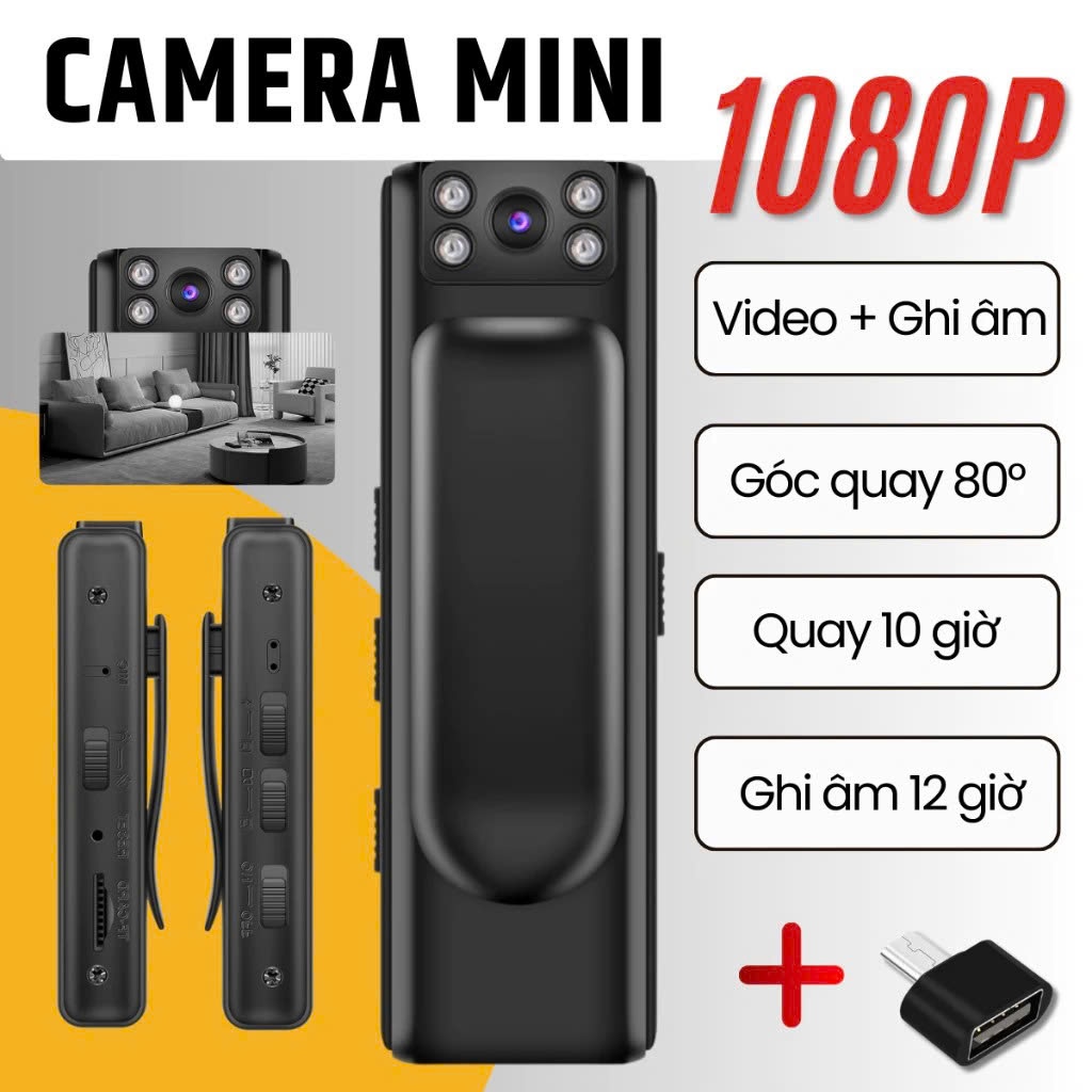 Camera Mini M11 - 1080 Full HD, Cam Giấu Kín, Ghi Âm, Quay Hồng Ngoại ...