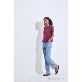 Áo Thun Nữ Form Rộng Cổ Tròn Basic – Áo Thun Cotton Mềm Mịn, Dễ Phối, Nhiều Màu