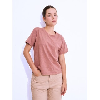 Áo Thun Nữ Form Rộng Cổ Tròn Basic – Áo Thun Cotton Mềm Mịn, Dễ Phối, Nhiều Màu