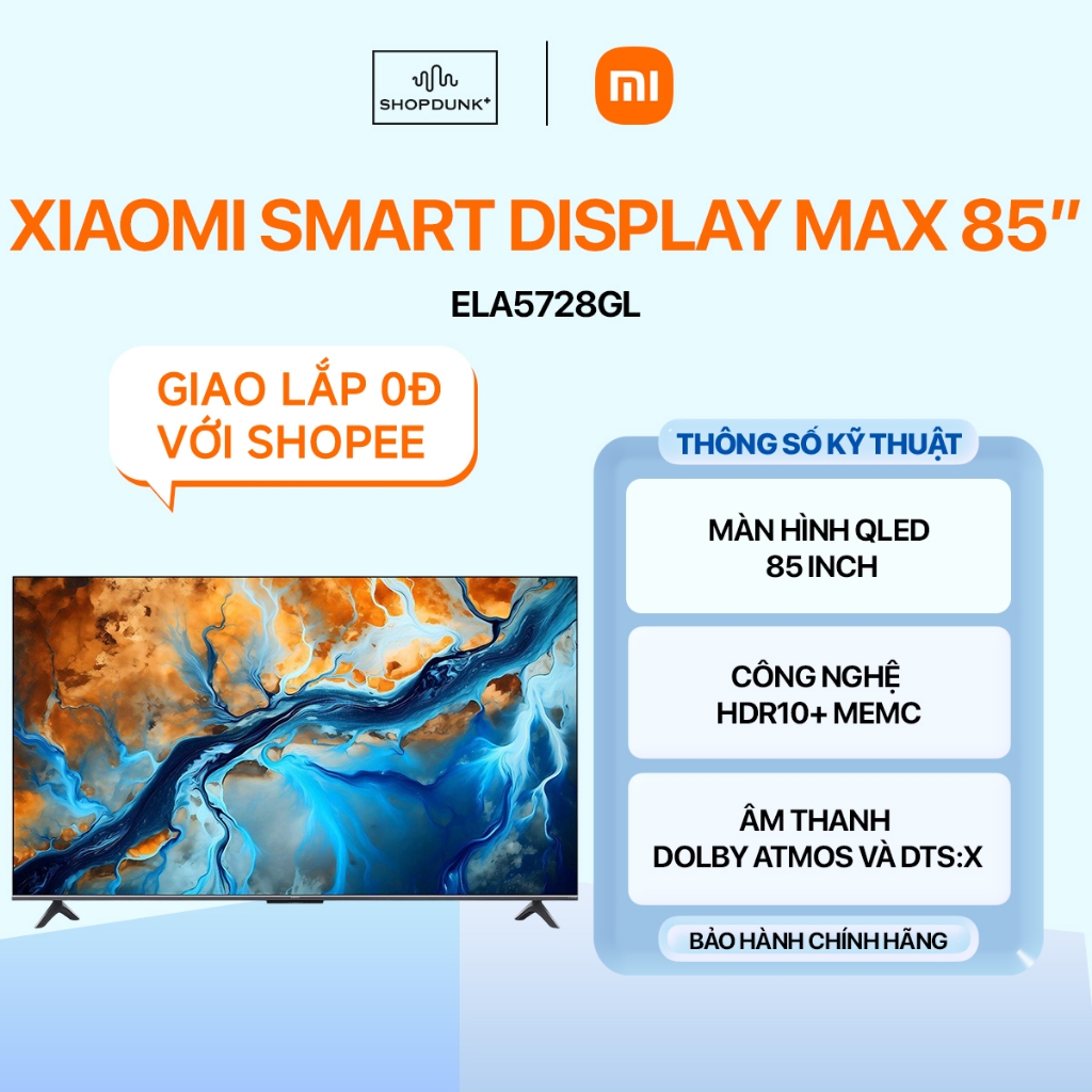 Tivi Xiaomi Smart Display Max QLED 4K 85 Inch 2025 Chính Hãng | Shopee ...