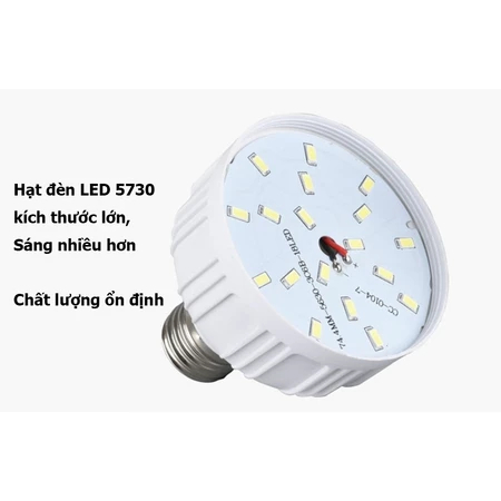 Bóng đèn led 12v kẹp bình ắc quy 30w – 40w loại tốt   Đèn có dây và kẹp