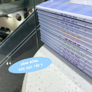 [LẺ] Giấy Bao Tập, Bao Vở, Bao Sách Môn Học Phong Cách Caro Pastel Dream | Thiết kế bởi Pinandschool