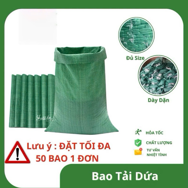 Bao Tải Dứa - Bao Tải Đóng Hàng Loại 1 Giá Rẻ Tại Xưởng Hàng mới, đường máy chắc chắn sợi dệt dày