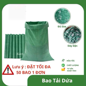 Bao Tải Dứa - Bao Tải Đóng Hàng Loại 1 Giá Rẻ Tại Xưởng Hàng mới, đường máy chắc chắn sợi dệt dày