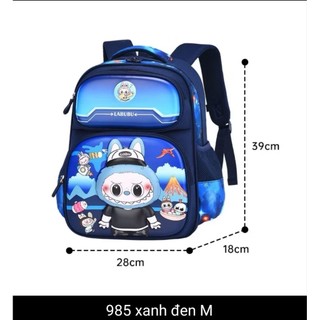 Ba lô chống gù hàng QC hình labubu ngộ nghĩnh cho các bé trai và bé gái.