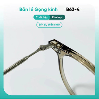 Gọng kính cận Khánh Vy form tròn gọng mảnh nhẹ chất liệu nhựa kết hợp kim loại KAO PLUS B62-4