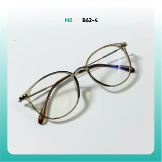 Gọng kính cận Khánh Vy form tròn gọng mảnh nhẹ chất liệu nhựa kết hợp kim loại KAO PLUS B62-4