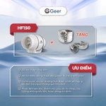 Quạt thông gió hút mùi GEER HF150 - 75W chính hãng, hút khói bếp mạnh, tiết kiệm điện, an toàn, thiết kế gọn nhẹ — ảnh 8