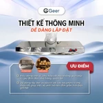 Máng hút khói bếp GEER inox 201/304 chính hãng – kích thước 70x40x12cm, hút mùi bếp, lọc không khí, chống gỉ, cao cấp — ảnh 7
