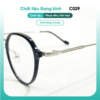 Kính cận thị nữ kim loại chất lượng cao KAO PLUS form tròn dễ thương C029