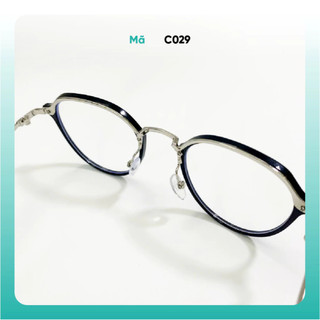 Kính cận thị nữ kim loại chất lượng cao KAO PLUS form tròn dễ thương C029