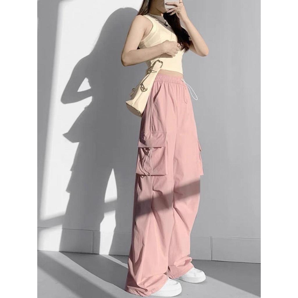 QuầnDài Nam Nữ Ống Rộng Túi Hộp Rút Gấu Quần Jogger Dài Dáng Suông Unisex Trẻ Trung Ulzzang Đen Xám Ghi Hồng Rêu T38G