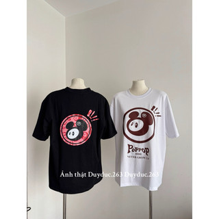 Áo Thun Hình In Chuột Chất Cotton 2 Mặt Thời Trang Nam Nữ Form Áo Rộng