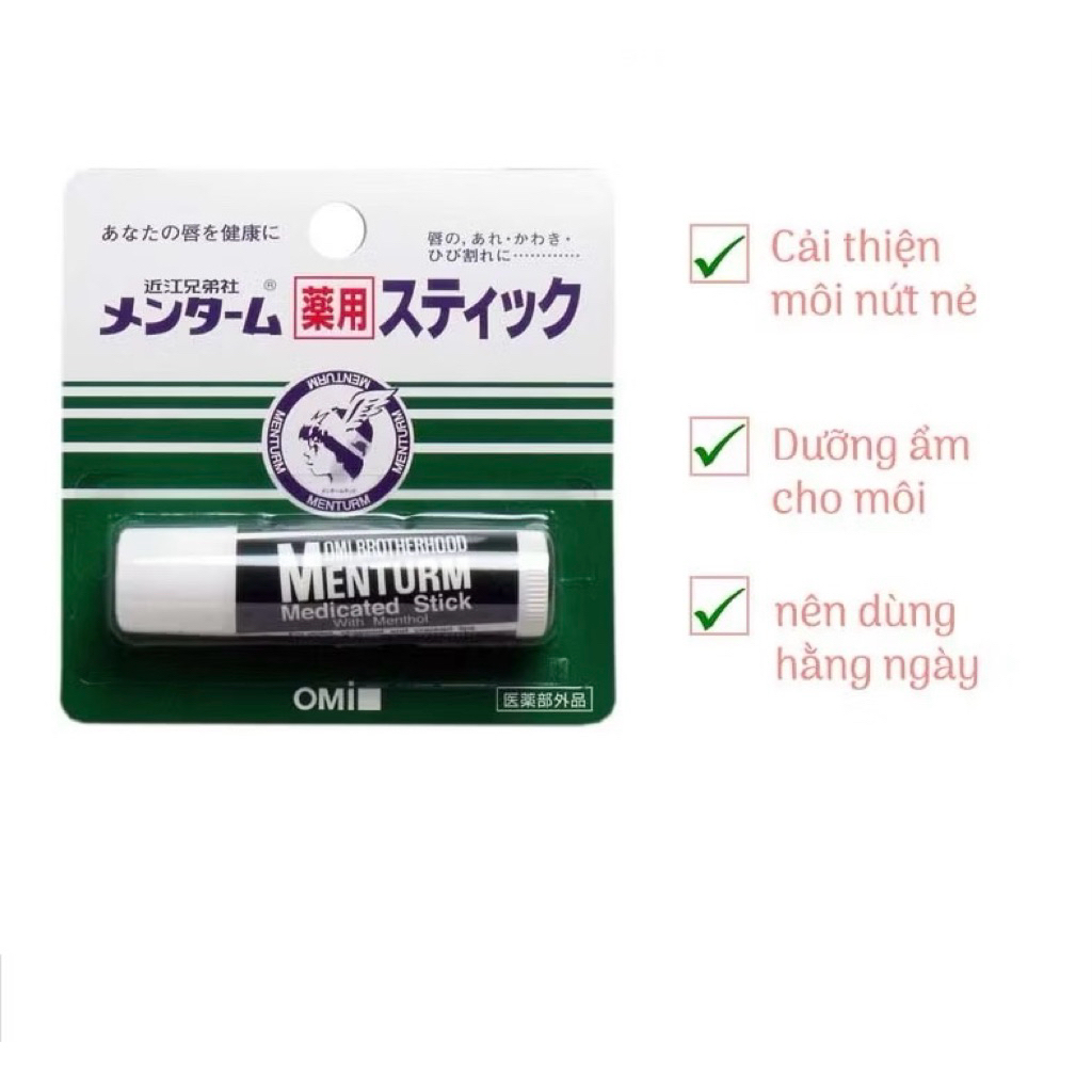 Son Dưỡng Môi Menturm Nhật Bản – Giữ Ẩm, Ngừa Thâm
