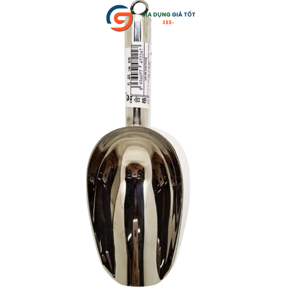 Xúc đá inox loại dày, muỗng xúc đá lạnh, xúc hạt - dụng cụ xúc đá quán cafe, quán nước