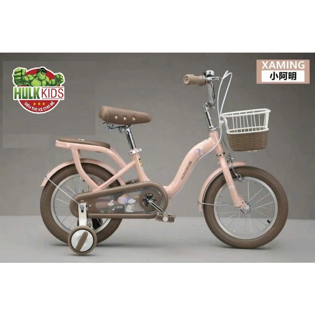 [Có Đệm] [Mẫu mới 2024] Xe đạp bé gái 1 khung 2024 size 12-20 cho bé gái_Hulkkids