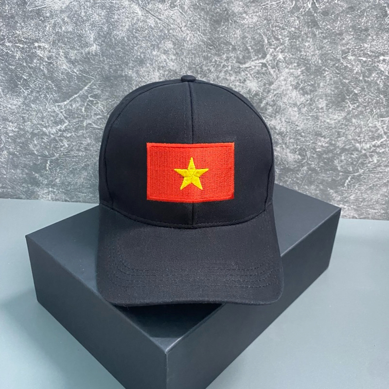 Mũ lưỡi trai Thêu cờ VIỆT NAM siêu đẹp, Nón kết kaki thời trang nam nữ