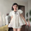 Áo nữ kiểu babydoll xoè tay bồng tiểu thư công chúa Dilyshop chất tơ xốp mềm mịn không nhăn - A125