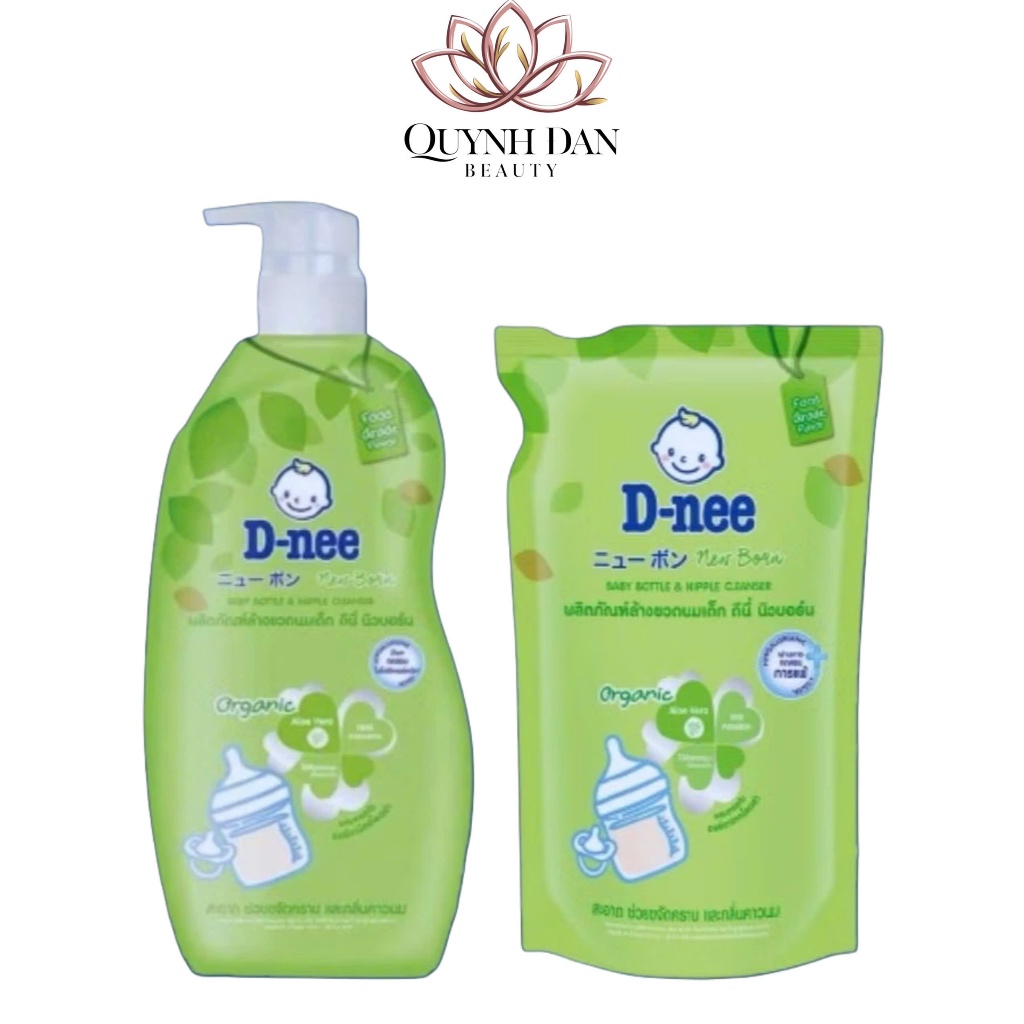 NƯỚC RỬA BÌNH SỮA DNEE ORGANIC 600ML, 550ML DATE MỚI