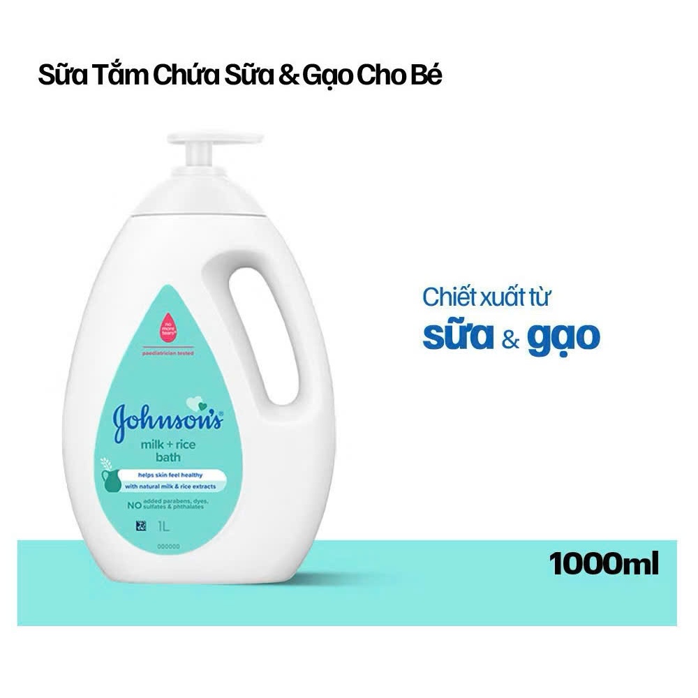 Sữa tắm Johnson's Sữa Gạo - Yến Mạch 1000ml