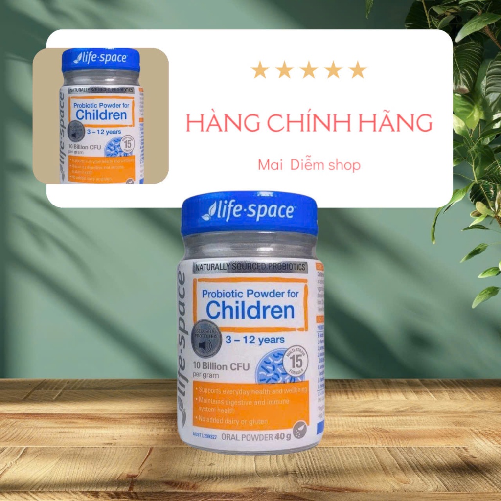 M.e.n bột vi sinh cho bé từ 0 đến 12 tuổi LIFE SPACE probiotic for Baby, children úc 40g & 60g dạng bột