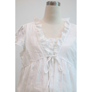 [Nhà Moom] Áo Babydoll 2 lớp phối viền bèo bigsize cho Mẹ Bầu Mùa Hè Xinh