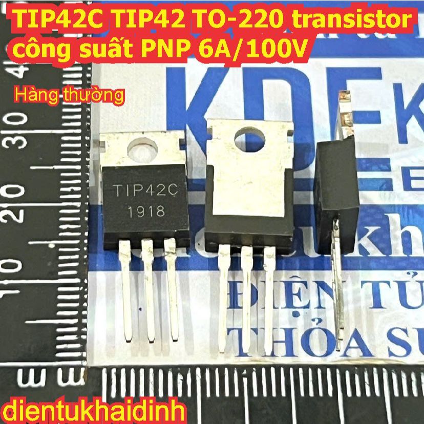 10 con TIP42C TIP42 TO-220 transistor công suất PNP 6A/100V kde4308 ...