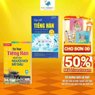 Sách - Combo Tự Học Tiếng Hàn Cho Người Mới Bắt Đầu Và Tập Viết Tiếng Hàn - MCBooks