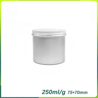 Lọ hộp Nhôm kín Đựng Matcha, đựng Trà, đựng Caphe, đựng Thực Phẩm màu Bạc, dung tích 100ml-500ml