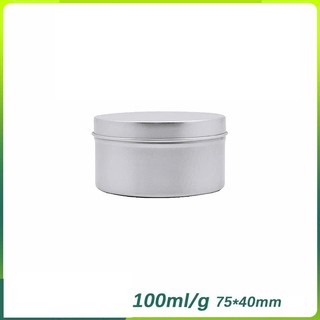 Lọ hộp Nhôm kín Đựng Matcha, đựng Trà, đựng Caphe, đựng Thực Phẩm màu Bạc, dung tích 100ml-500ml