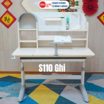 (Bản Cải Tiến) Bộ bàn học chống gù Sakawin S110 Bàn học cho bé tiểu học Điều chỉnh chiều cao bằng tay quay. — ảnh 8