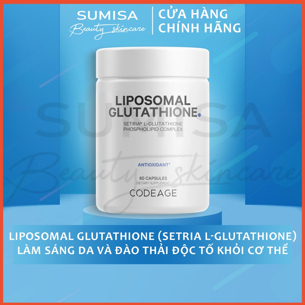 Codeage Liposomal Glutathione (Setria L-Glutathione) Vin Ung H Tr Trng  Sng Da | Shopee Vit Nam
