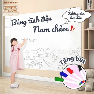 Sự hấp thụ tĩnh điện! Bảng trắng treo tường không cần keo Bảng viết bút lông thân thiện với tường