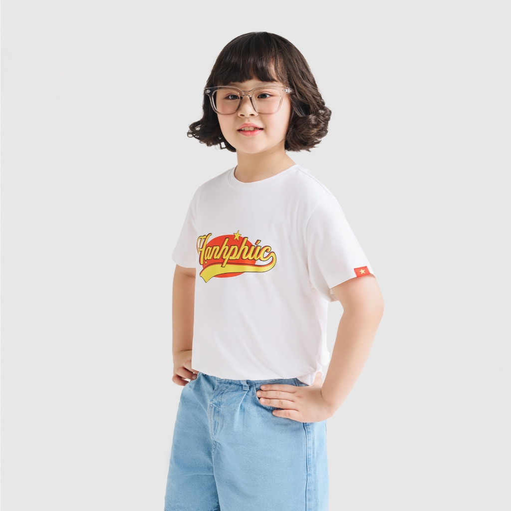 Áo thun Việt Nam áo phông unisex trẻ em cờ đỏ sao vàng CANIFA S mừng quốc khách 2/9 GG 3TS25S013