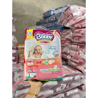 Miếng lót Bobby size Newborn 1 64 miếng (4-7kg)