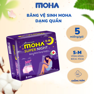 Combo 50 miếng ̣̣̣Băng vệ sinh dạng quần MOHA cao cấp danh cho phụ như sau sinh và trong chu kỳ kinh...