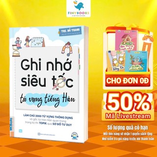 Sách - Ghi nhớ siêu tốc từ vựng tiếng Hàn- MCBooks