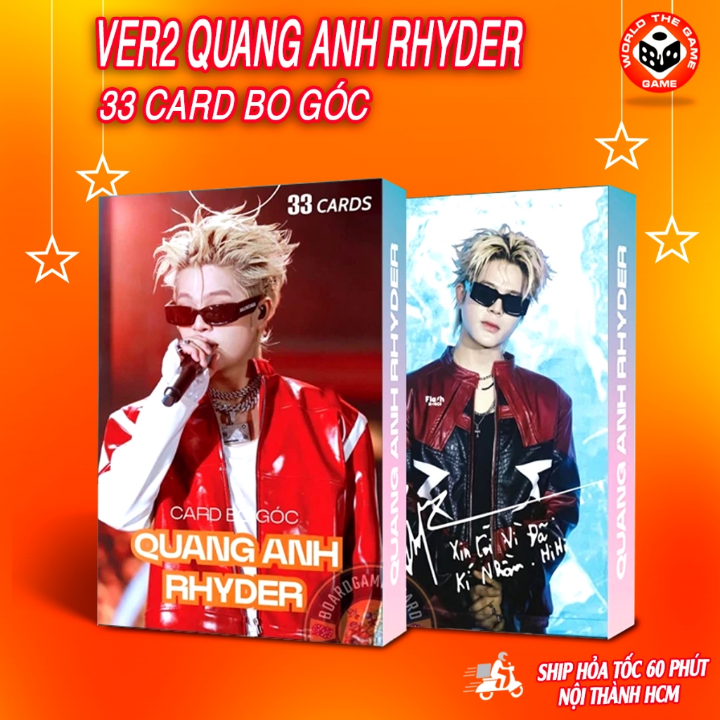 Ảnh QUANG ANH RHYDER 33 Tấm Ảnh Có Chữ Ký - Card Anh Trai Say Hi ...