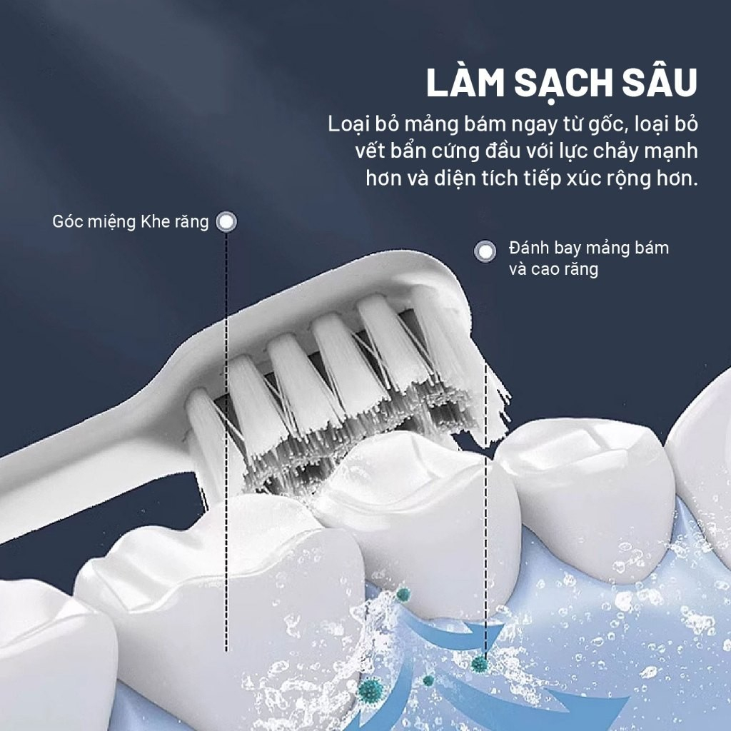 Bàn Chải Điện Hyundai OC-013 - Công nghệ làm sạch hiệu quả - Bảo hành chính hãng 12 tháng