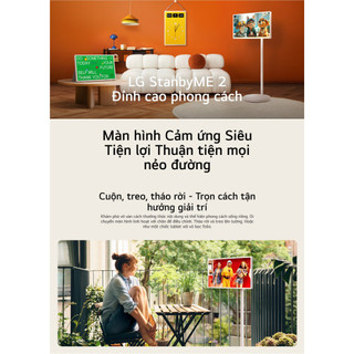 Màn hình tivi cảm ứng thông minh LG StanbyME 27inch 27LX6TDGA.ATV , Bảo hành Chính hãng 24 Tháng