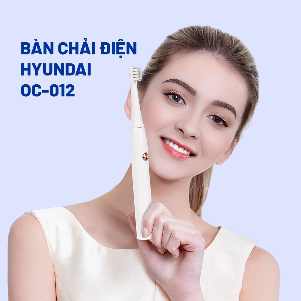 Bàn Chải Điện Hyundai OC-012 - Công nghệ rung siêu mạnh - Bảo hành chính hãng 12 tháng