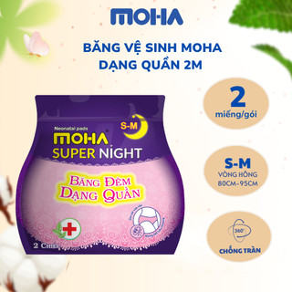 Băng vệ sinh dạng quần Moha túi 2 miếng tiện lợi cho phụ nữ đi sinh và đến kỳ