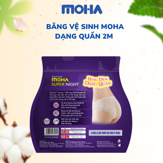 Băng vệ sinh dạng quần Moha túi 2 miếng tiện lợi cho phụ nữ đi sinh và đến kỳ