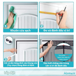 OOKAS  Rèm Cửa Ngăn Phòng Điều Hòa Nam Châm Tự Dính Thay Cửa Phòng，Khoan Đục