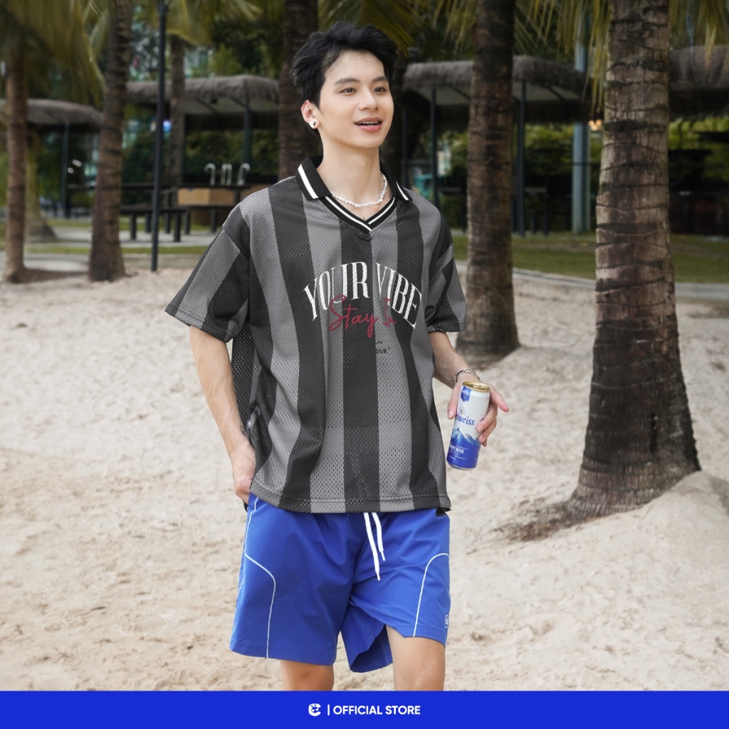[CHỈ CÒN ĐEN] Áo thun polo có cổ boxy phông nam nữ trẻ trung Local Brand Chính Hãng City Cycle Áo Polo Vibe Stripe