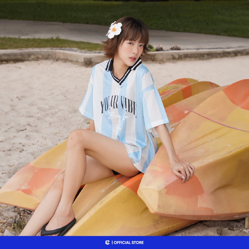 [CHỈ CÒN ĐEN] Áo thun polo có cổ boxy phông nam nữ trẻ trung Local Brand Chính Hãng City Cycle Áo Polo Vibe Stripe