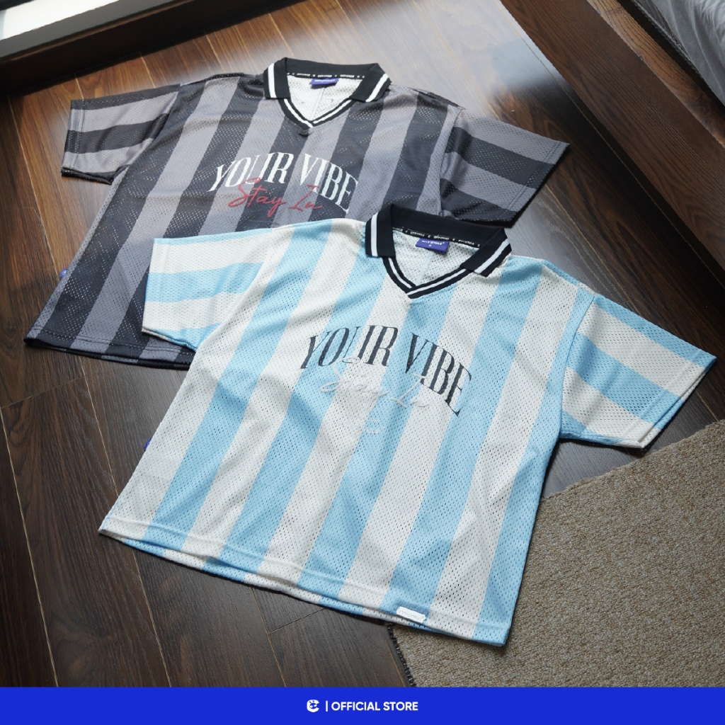 [CHỈ CÒN ĐEN] Áo thun polo có cổ boxy phông nam nữ trẻ trung Local Brand Chính Hãng City Cycle Áo Polo Vibe Stripe
