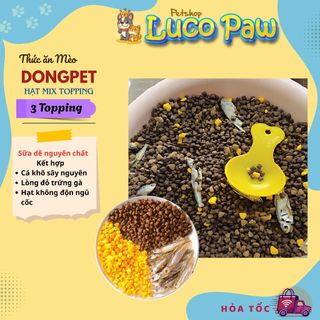 Hạt LANGLIKE - DONGPET - SHILANG A3 ( 5kg ) hạt mix topping thịt sấy, dinh dưỡng cao, mèo kén ăn