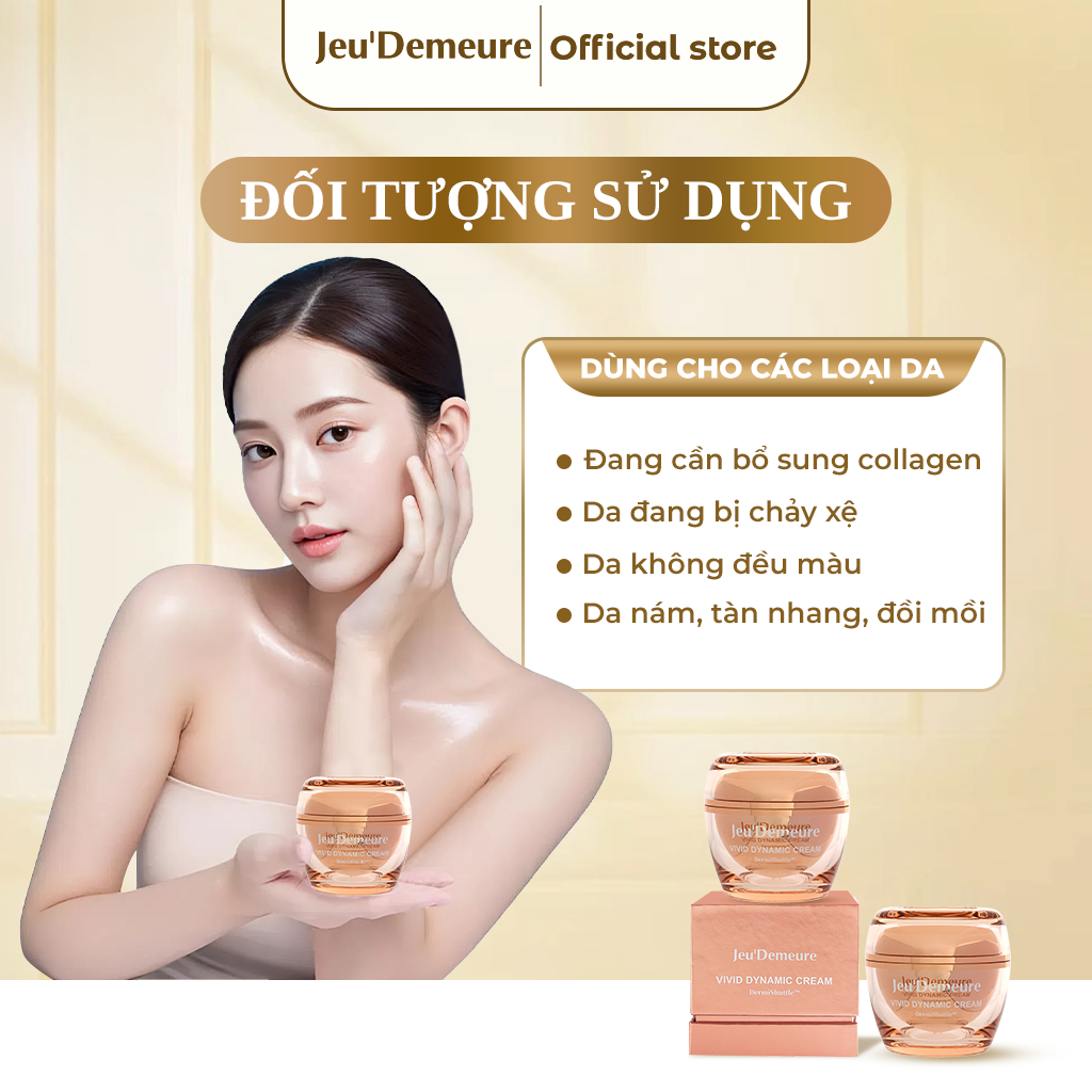 Kem dưỡng trắng da, căng bóng toàn diện - Vivid Dynamic Cream Jeu’Demeure Dermishuttle 50g